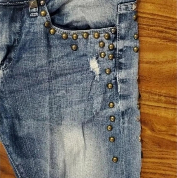 Custom OOAK Studded Skinny Jeans Blank NYC - Picture 4 of 5